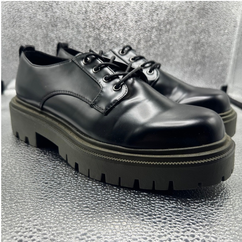 Size 8 Madden Girl Platform Oxfords Womens Black Lug Sole Derby